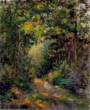  1876 - Herbst Pfad durch den Wald 1876 Camille Pissarro